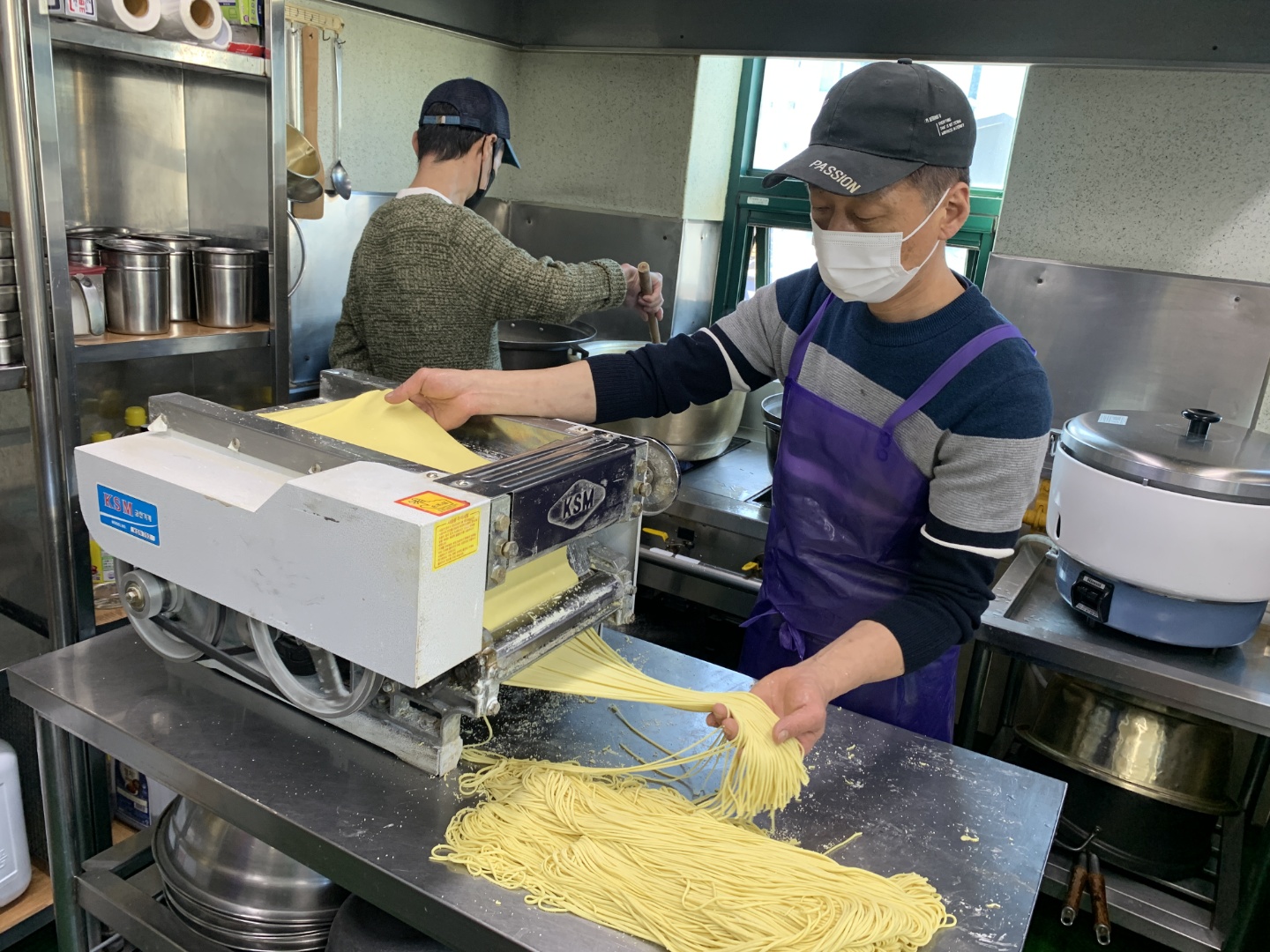 짜장면수타사진