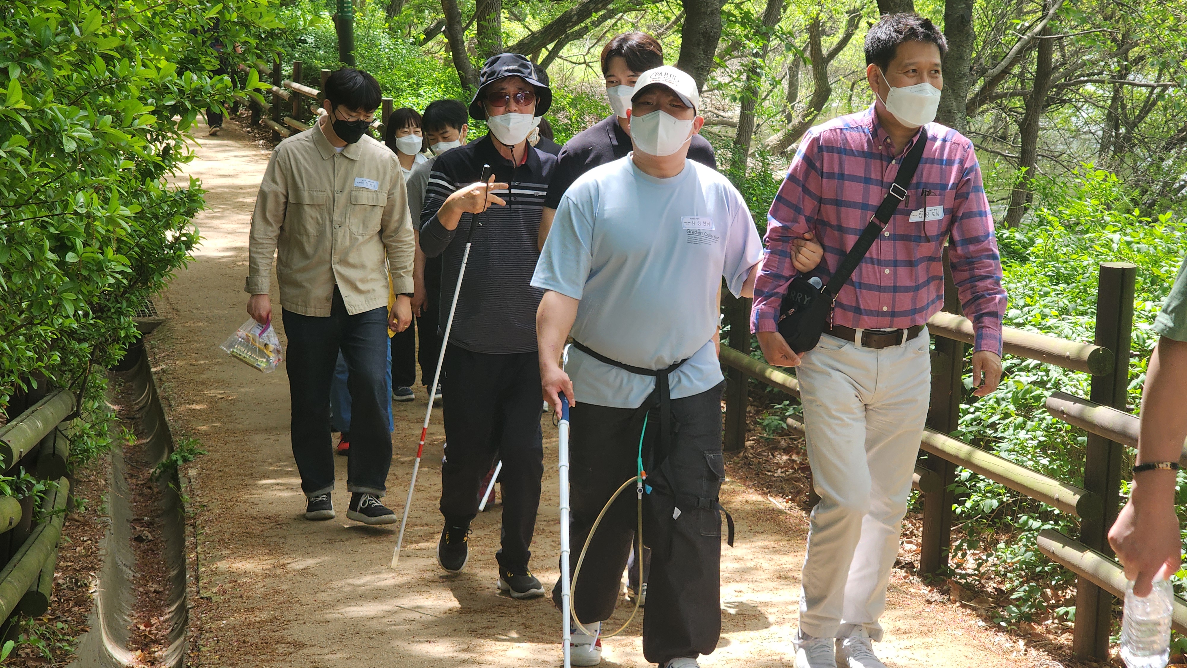 현대자동차 임직원 걷기 단체사진