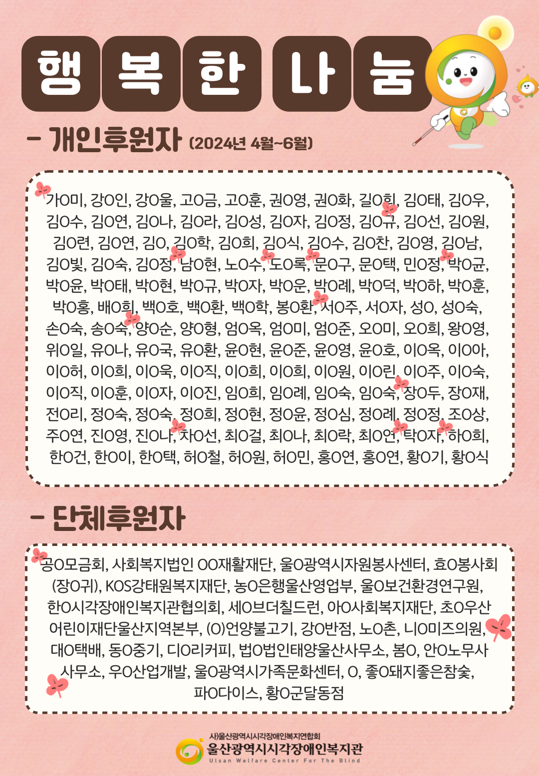 2024년 2분기 후원자 명단